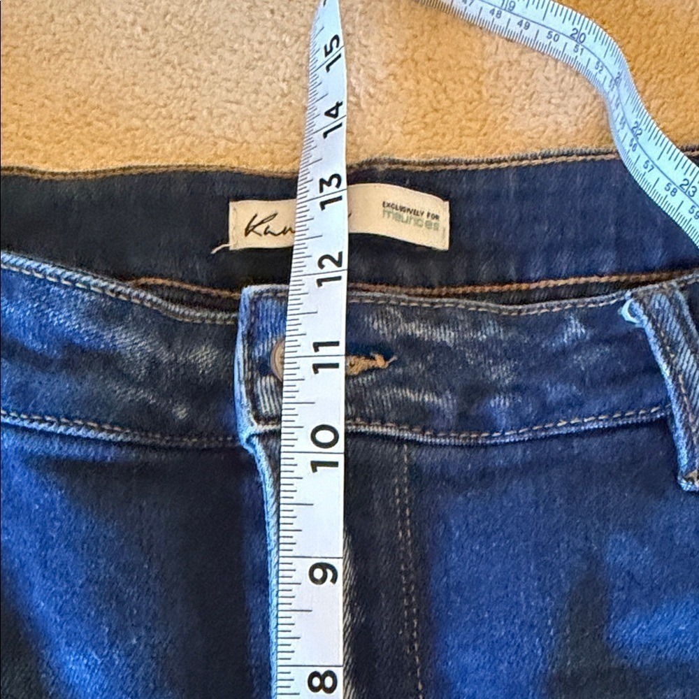 KanCan for Maurices Mid Rise Skinny Jeans Dark Wash Distressed Size 18 116527 - Picture 5 of 8
